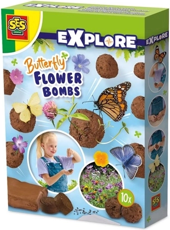 SES květinové bomby s motýlky