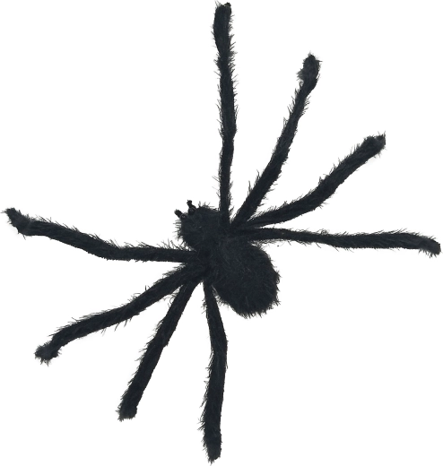 Velký černý pavouk na Halloween 77 cm