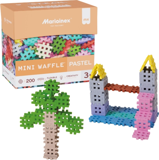 Stavebnice Mini Waffle Pastel 200 ks od Marioinex