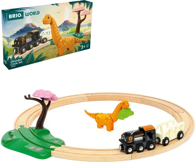 BRIO World dinosauří kruhová vláčkodráha
