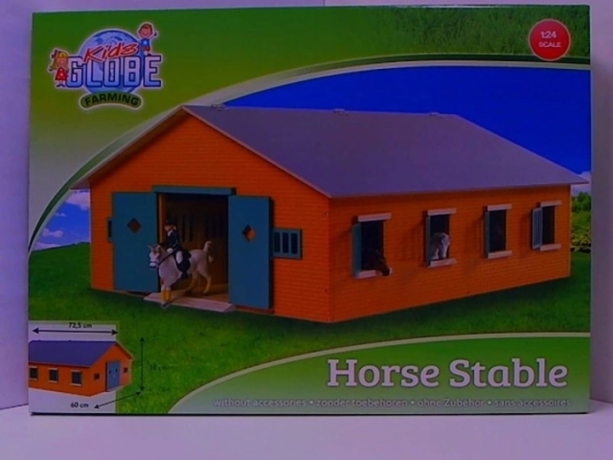 Dřevěná stáj pro koně se 7 boxy (1:24)