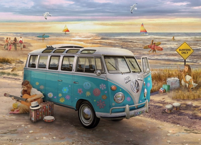 Puzzle Eurographics VW Bus – láska a naděje, 1000 dílků
