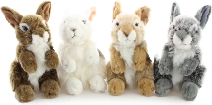 Plyšový sedící zajíček 20 cm