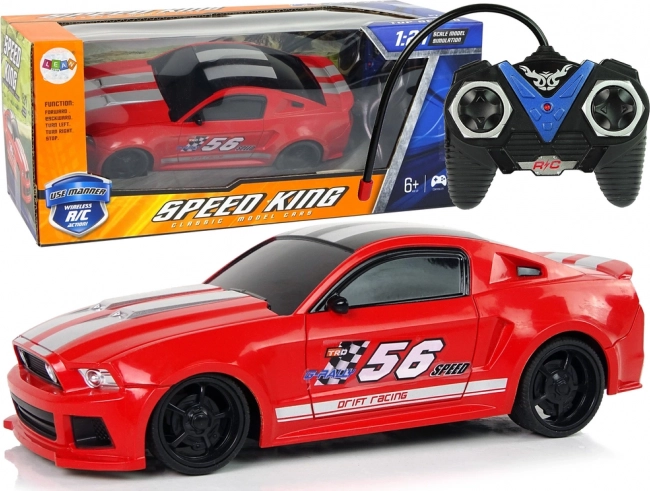 rc sportovní auto 1:24 červené s tónovanými okny