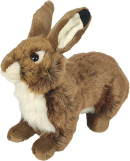 Hnědý plyšový králík 28 cm