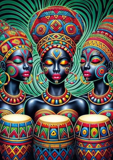 Puzzle kmenový rytmus 1000 dílků ART PUZZLE