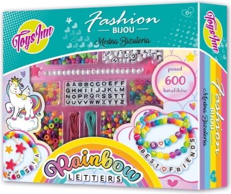 Rainbow Letters sada korálků s písmenky