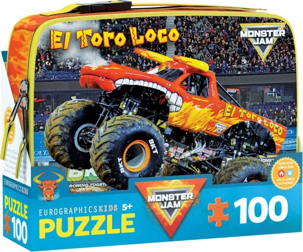 Puzzle v boxu El Toro Loco Monster Jam 100 dílků