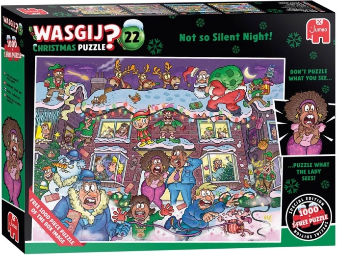 JUMBO WASGIJ Christmas 22: Ne tak docela klidná noc! puzzle 2 x 1000 dílků