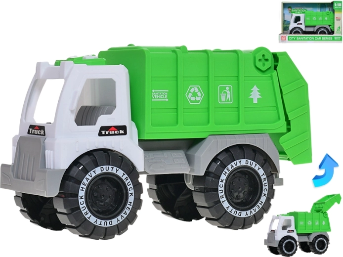 Popelářské auto 21,5 cm s volným chodem