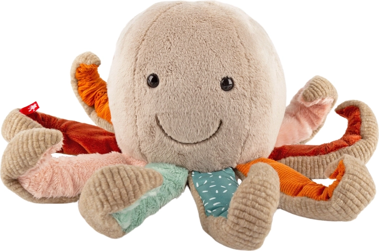Sigikid první plyšová chobotnice patchwork 26 cm
