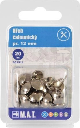 Čalounický hřebík niklovaný 12 mm (20 ks)