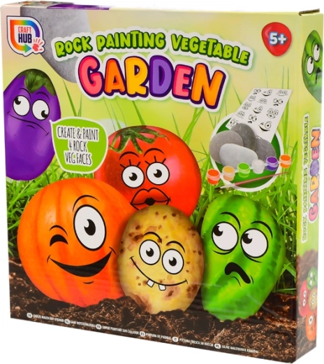 Kreativní sada na malování kamínků Rock Vegetable Garden