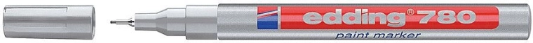 Lakový popisovač stříbrný Edding 780, 0,8 mm