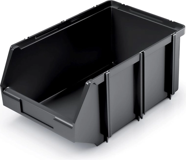 Plastový úložný box 6,7 l černý se stohováním