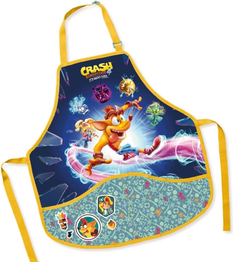 Dětská pracovní zástěra Crash Bandicoot 50 × 55 cm