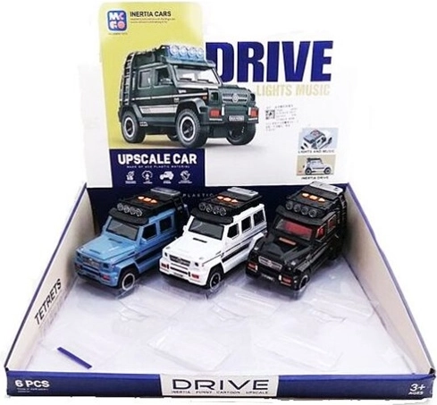 Terénní auto se světlem a zvukem 17 cm - 1 kus