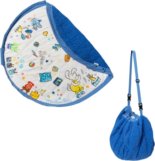Play and Go Noomad soft hrací deka a vak na hračky Puce & Pilou by Moulin Roty