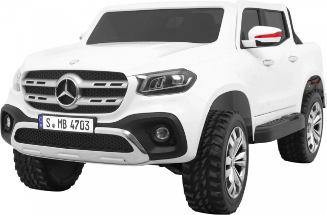 Elektrické autíčko MERCEDES-BENZ X-Class pro děti s dálkovým ovládáním a náhonem 4x4 – Bílá