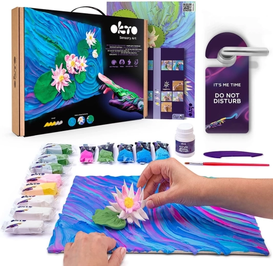 Okto výtvarná sada Lekníny 30 × 40 cm