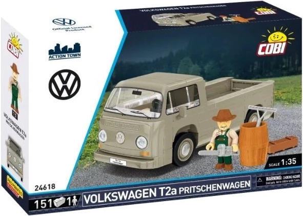 Cobi Volkswagen T2a pritschenwagen stavebnice 1:35 s figurkou