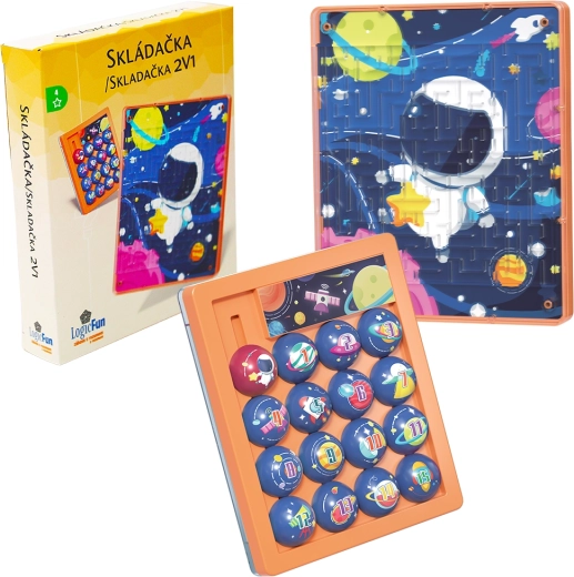 Hlavolam Huarong Road – modrý