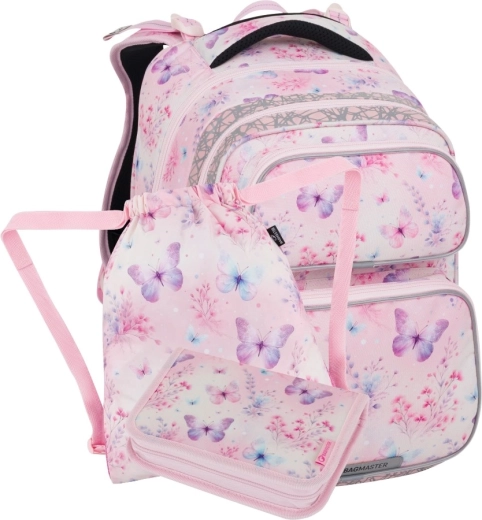 Bagmaster školní set DOPI 25 A Motýlci