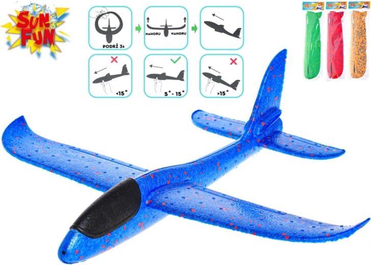 Pěnové házecí letadlo 48 cm SUN FUN