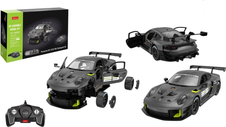 Stavebnice auta na dálkové ovládání Porsche 911 GT2, 26 cm
