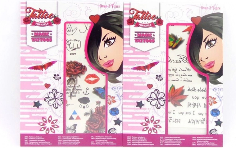 Tetovací samolepky pro holky