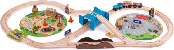 Vláčkodráha Stavba Bigjigs Rail