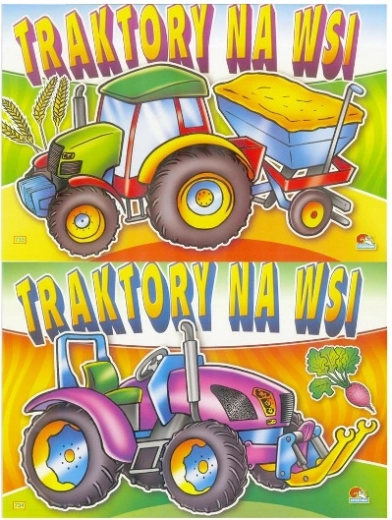 Omalovánky Traktory na venkově