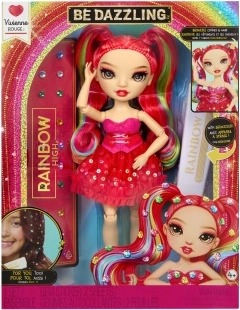 Rainbow High Be Dazzling módní panenka Vivienne Rouge – červená