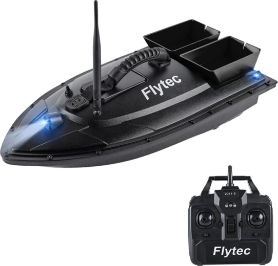 Flytec dálkově ovládaný zakrmovací člun 2011-5 s dvojitými zásobníky