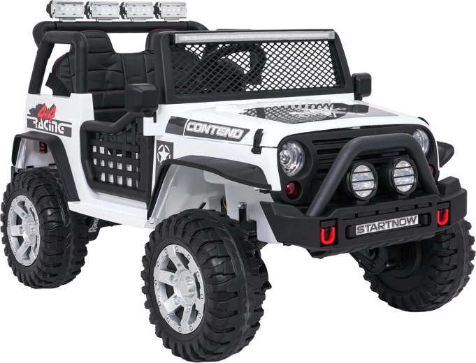 Dětské elektrické auto jeep BEAST 4x4, bílé