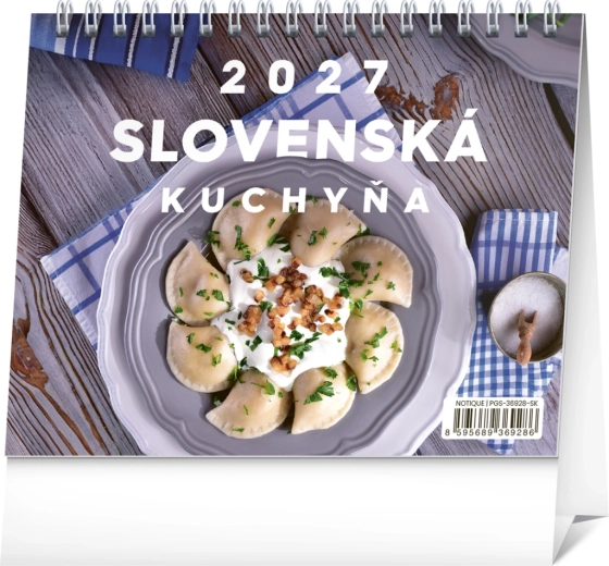 Notique stolní kalendář Slovenská kuchyně 2027 (16,5 × 13 cm)