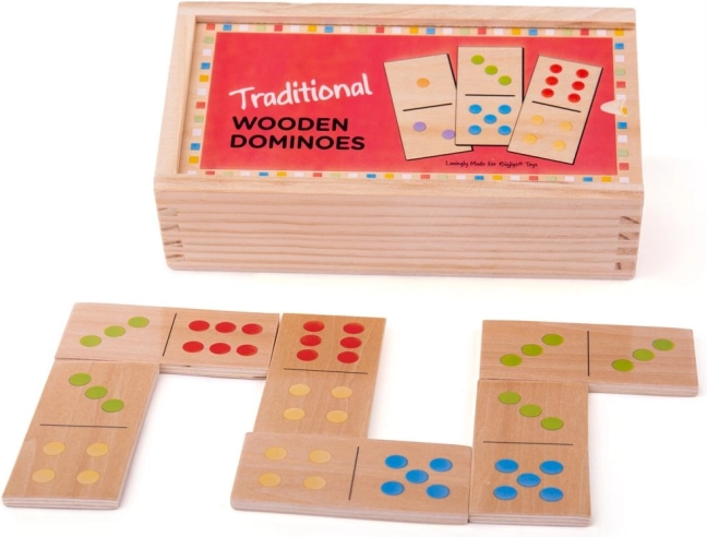 Dřevěné domino Bigjigs Toys klasické