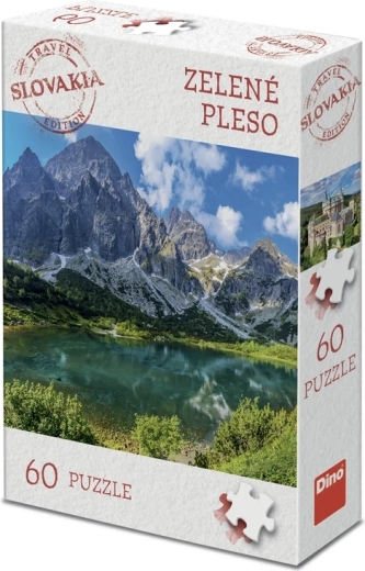 Dino puzzle turistická edice Slovensko – Zelené pleso (60 dílků)