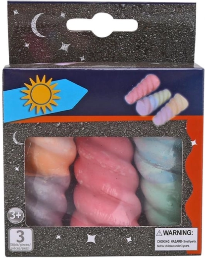 křídy ve tvaru jednorožčího rohu, 3 ks