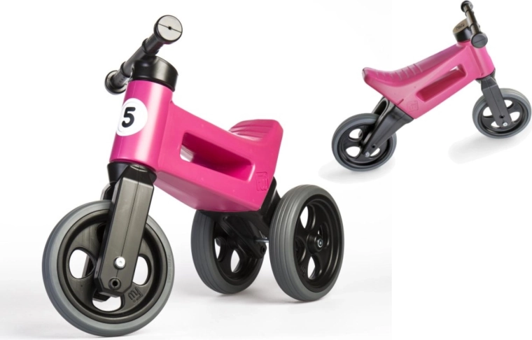 Odrážedlo Funny Wheels Rider Sport 2v1 pro děti – Růžové