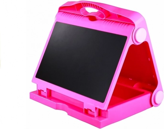 Oboustranná dětská tabule na kreslení s křídou a fixy 2v1