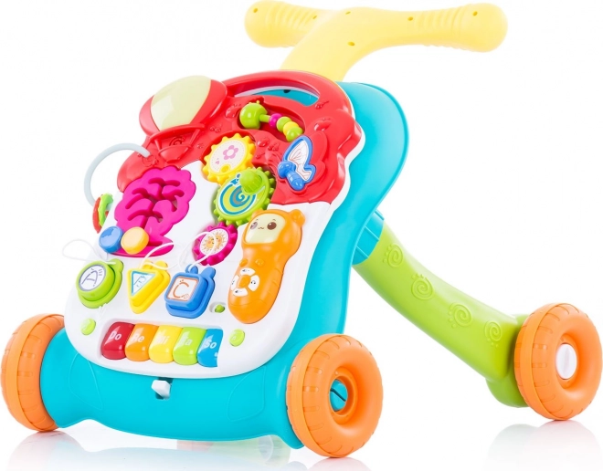 CHIPOLINO interaktivní chodítko a hrací stolek 2v1 – zelené