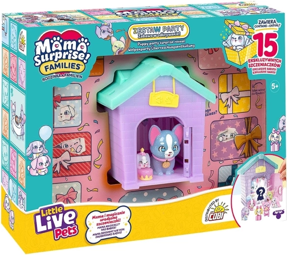 Little Live Pets Mama Surprise Families – domeček pro štěňátka Puppy Party