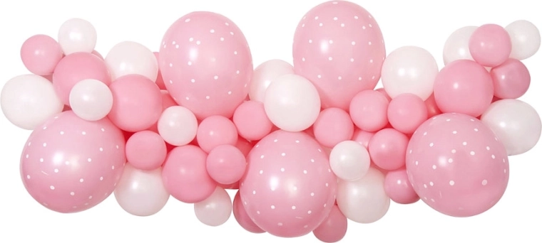 Gemar DIY sada na balónkovou girlandu baby pink