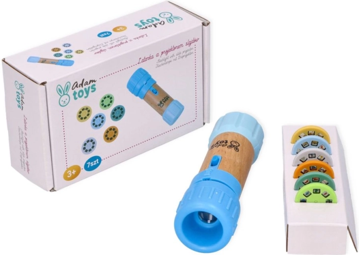 Adam Toys modrá dětská svítilna s projektorem
