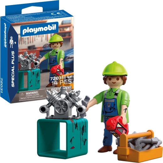 Playmobil Special Plus mechanik s doplňky, 14 dílů