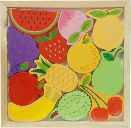 Dřevěné 3D puzzle – ovoce