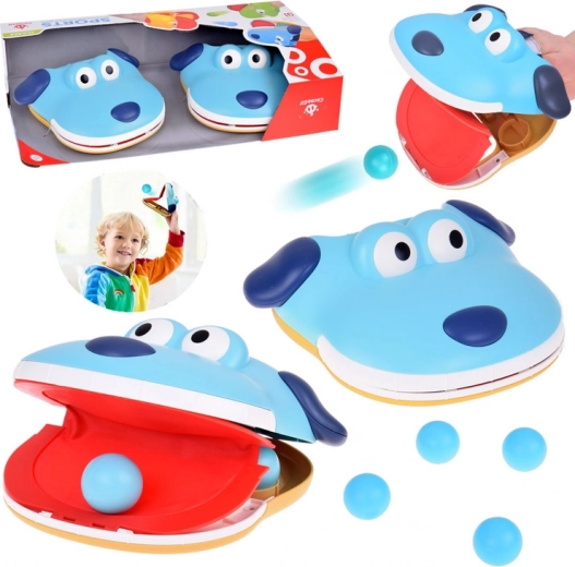 Sada na sportování - hra na šikovnost Výstřel Psa s 4 míčky