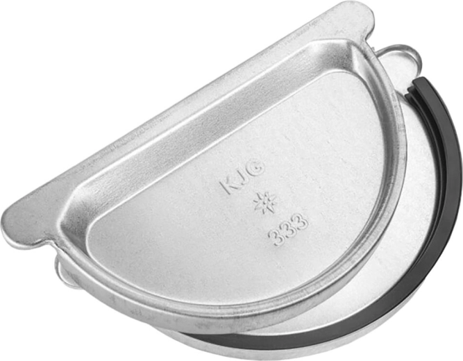 Čelo okapového žlabu 250 mm s gumovým těsněním, pozink