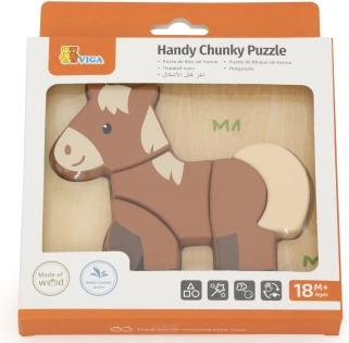 Dřevěné puzzle pro nejmenší – koník